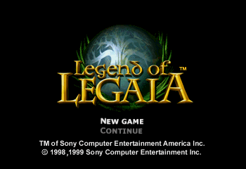 Legend of Legaia Title Screen